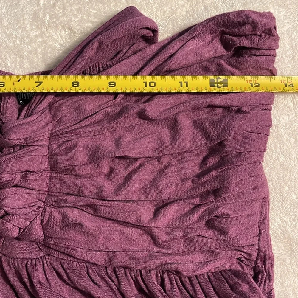 Type Z Strapless Maxi Dress with Tie around Neck Purple Size Large EUC - Picture 6 of 8